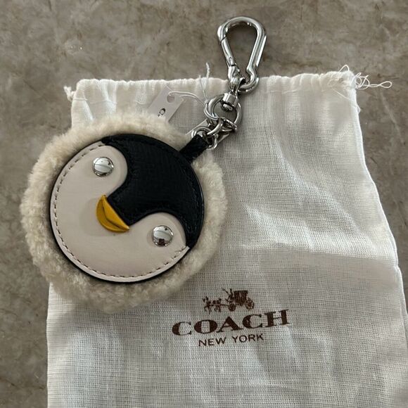 COACH Penquin Keychain NWT